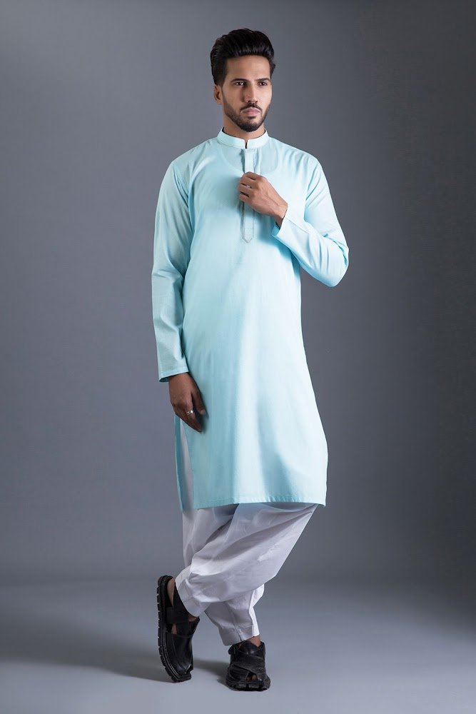 Bonanza Satrangi Blue lawn suit
