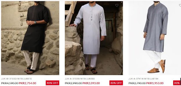 J. Junaid Jamshed Men Kurta on sale