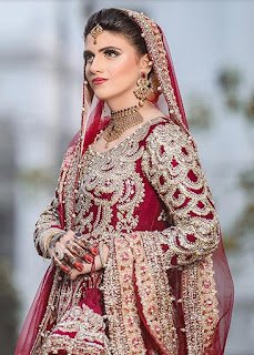 Ali Xheeshan red beidal dresses