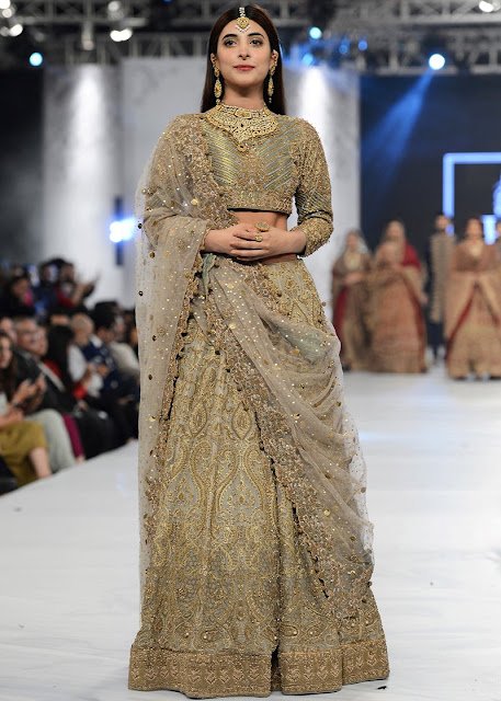 HSY Latest bridal dress russet