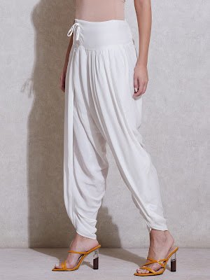 Ritu Kumar Lvory Crepe Dhoti Shalwar Collection Side pose