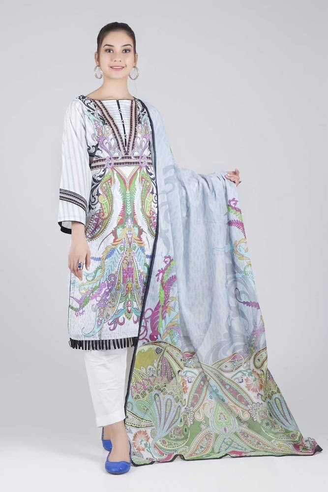 Bonanza Satrangi Multi color Lawn suit