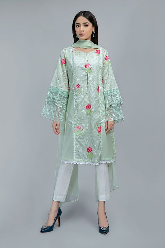 Maria B Green suit Lawn summer collection