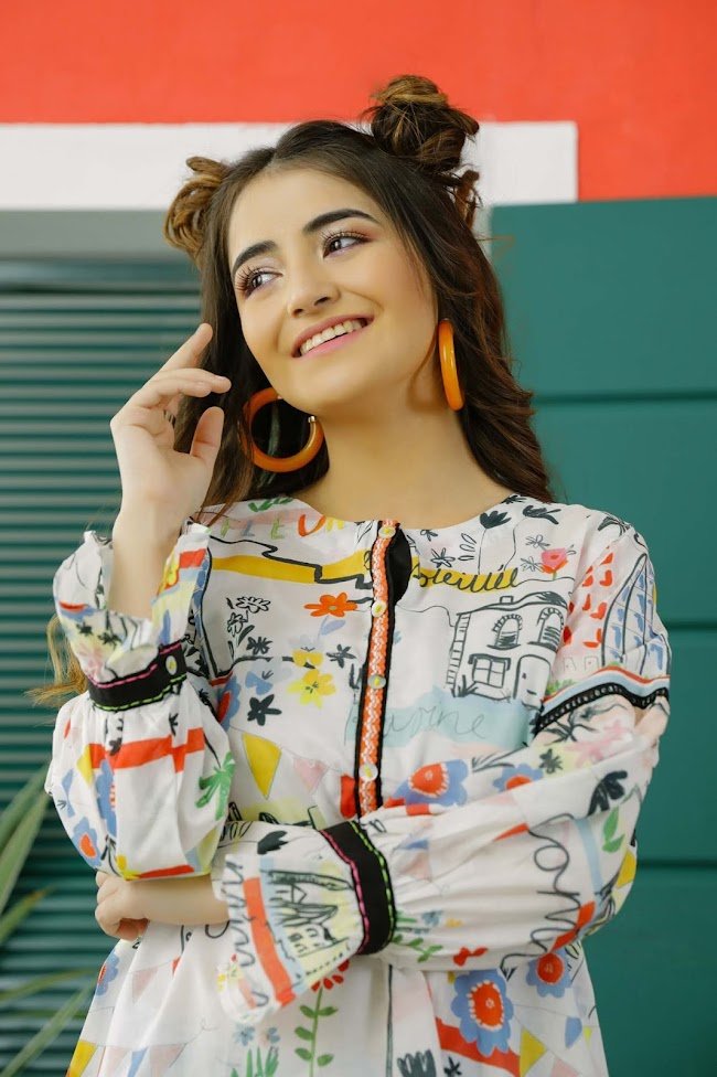 Ethnic white lawn shirts