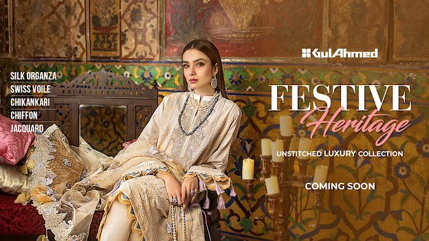 Gul Ahmed Unstitched collection Eid festive