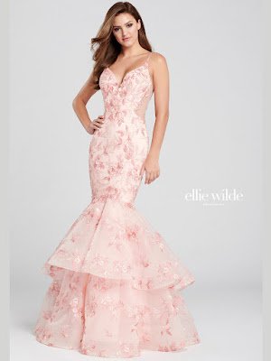 Ellie Wilde Mermaid pink Prom Dress