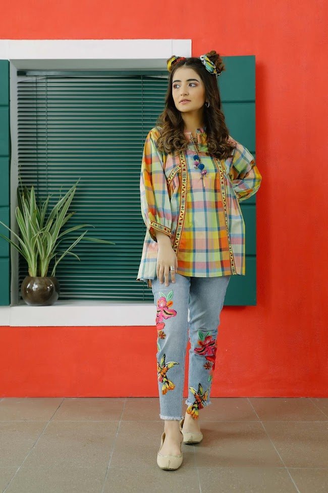 Ethnic Multicolor Yarn Dyed Shirt