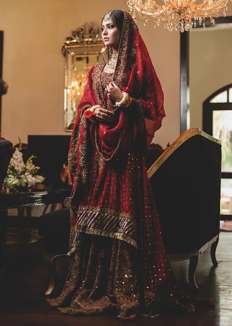 HSY Red bridal dress