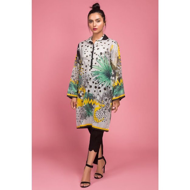 Gul Ahmed ready to wear digital mutli colors collection
