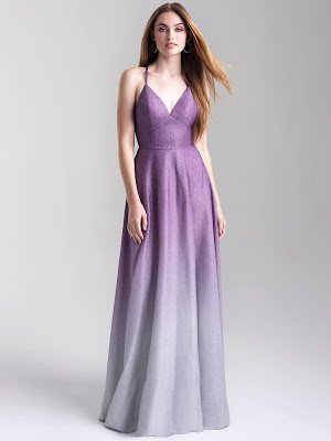 Strappy Back Madison James Prom Dresses Lavender color