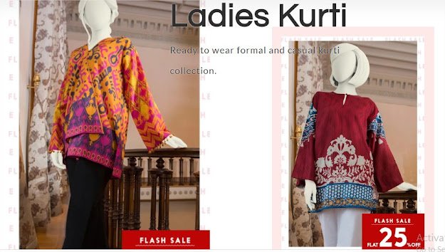J. Jamshed ladies kurtis sale offers