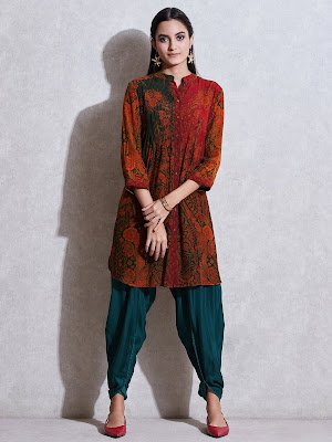 Ritu Kumar Red & Pink Kurtis Collection