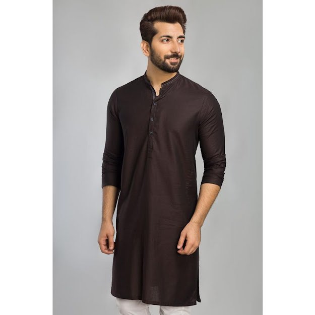 Men's Winter black colour in kurta