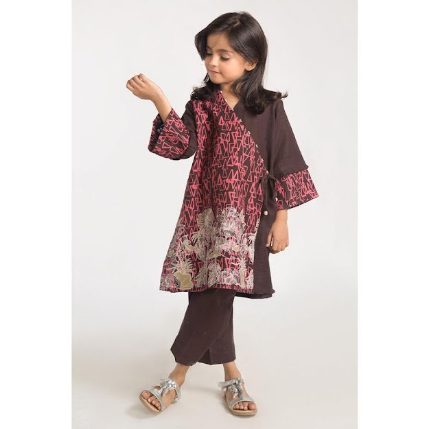 Kids Winter Collection 2 Piece Brown Dress outfit