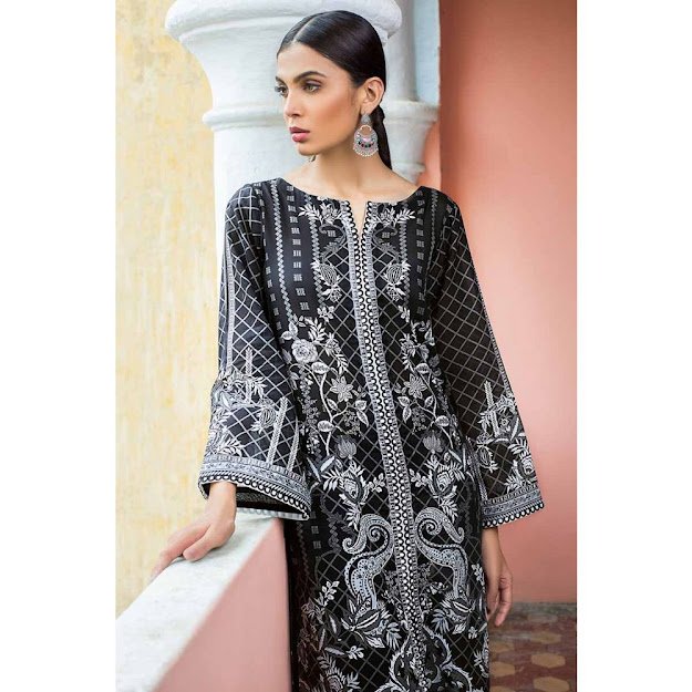 Gul Ahmed Black & White unstitched printed suits
