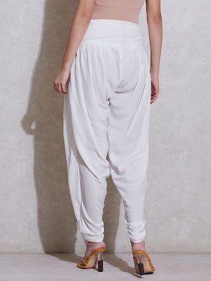 Ritu Kumar Lvory Crepe Dhoti Shalwar Collection Back pose