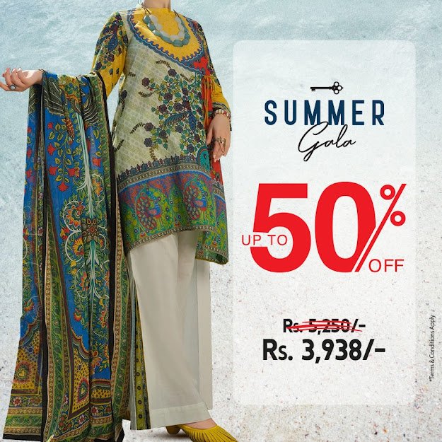 Almirah gala sale summer collection on unstitched article