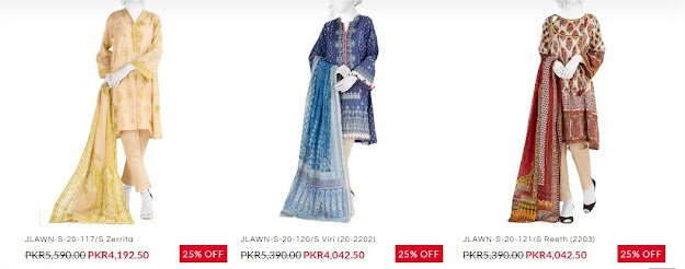 J. Jamshed ready to wear stitched pretwear & summer lawn collection