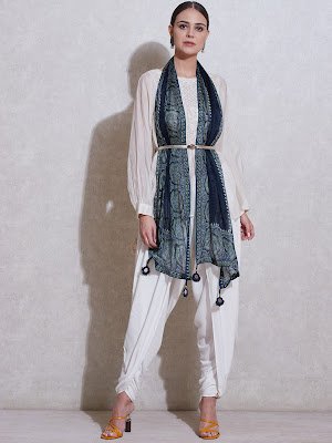 Ritu Kumar Lvory Crepe Dhoti Shalwar Collection