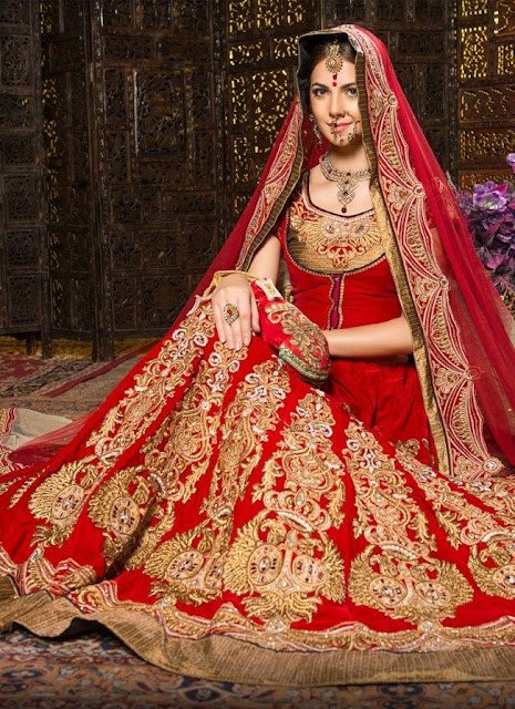 Asim Jofa Bridal collection Red lehnga 2020