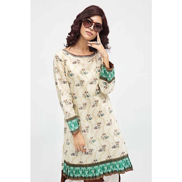 Gul Ahmed Gale Gul off white color unstitched shirt collection
