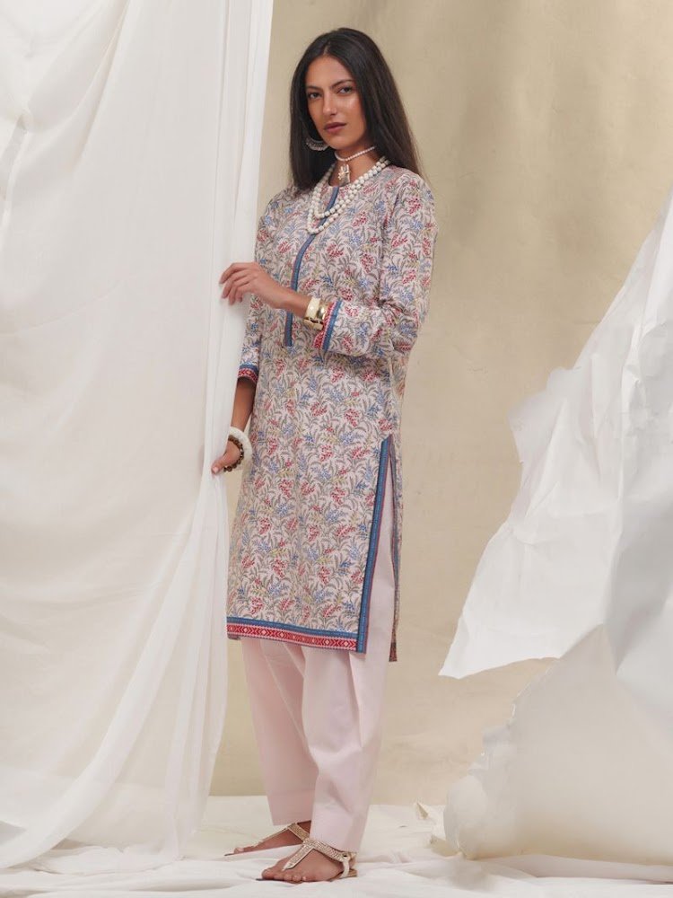 Gul Ahmed Lawn Multicolor Shirt Unstitched