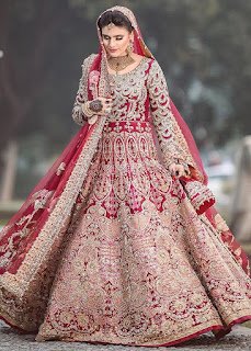 Ali Xheeshan Red bridal dresses