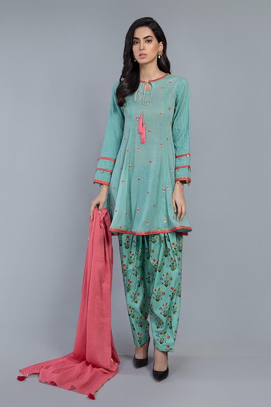 Maria B Sea Green suit summer collection