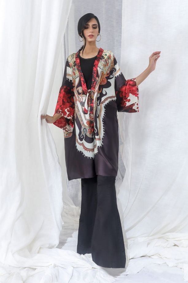 Sana Safinaz Kurnool winter blacked dress 2021