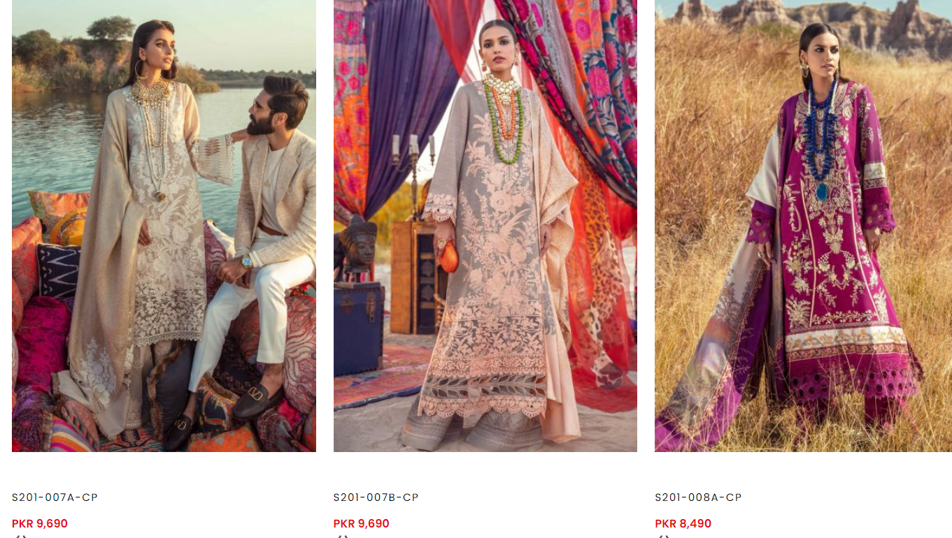 Sana Safinaz Shalwl dresses winter collection 3